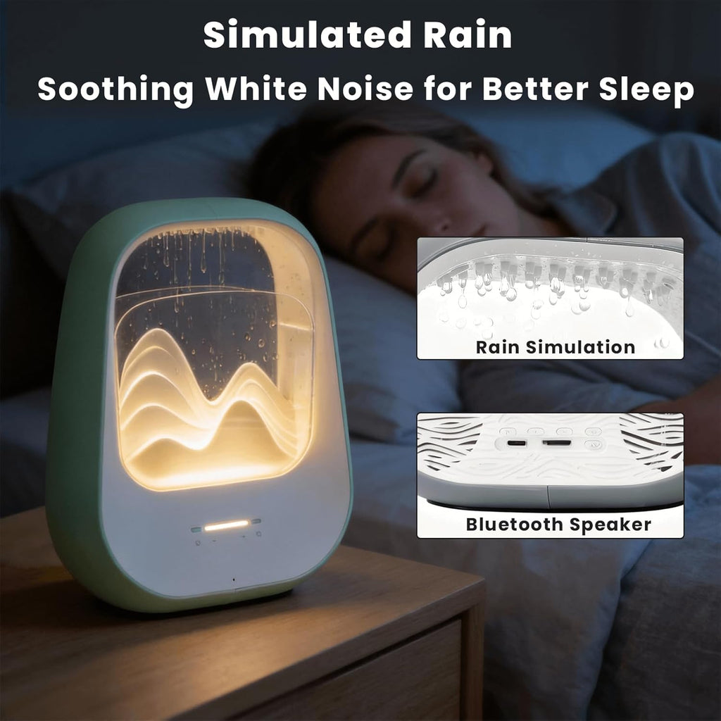 Rain Drop White Noise Machine - Bluetooth, Humidifier, Aroma Diffuser ()