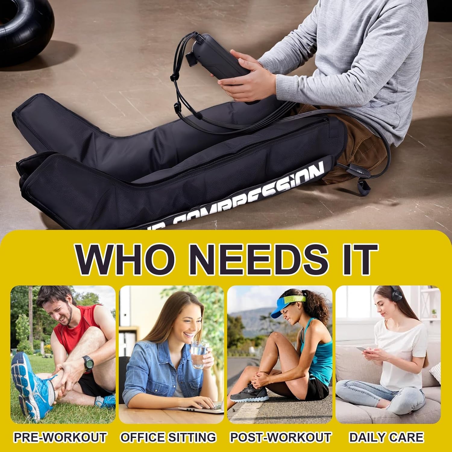 Air Compression Therapy System - Leg Recovery Boots (Qianrui Orthotics)