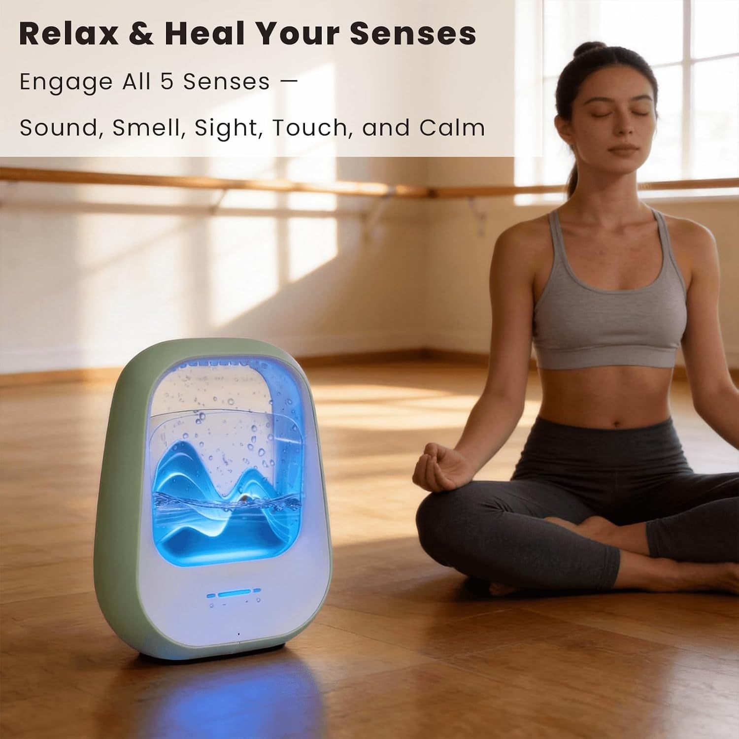 Rain Drop White Noise Machine - Bluetooth, Humidifier, Aroma Diffuser ()
