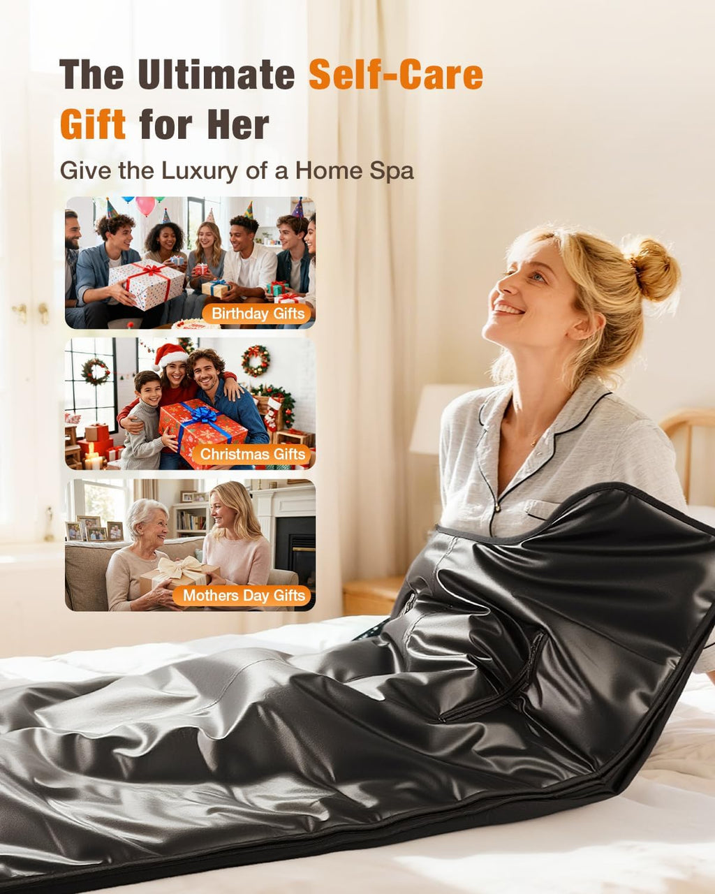 Infrared Sauna Blanket for Home, Deep Heating for Detox & Pain Relief