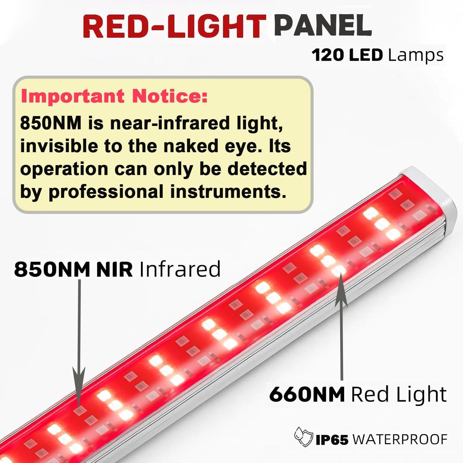 Red Light Therapy Panel for Portable Sauna (FITWELLUS)